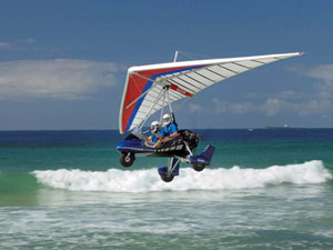 microlights beach