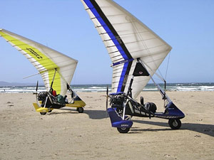 microlights beach